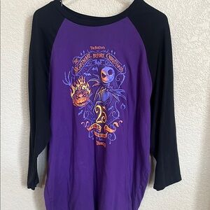 Disney Purple and Black Nightmare Before Christmas long sleeve